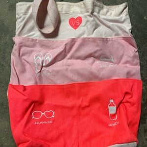 VS Pink and Red Tote Bag